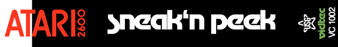 Sneak 'N Peek logo for Atari 2600